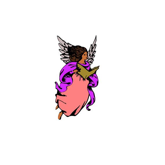 570x570 Singing Angel With Wings Svg Design Cutting File Also Includes
