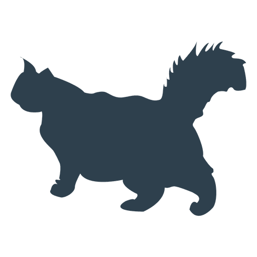 512x512 Persian Cat Silhouette