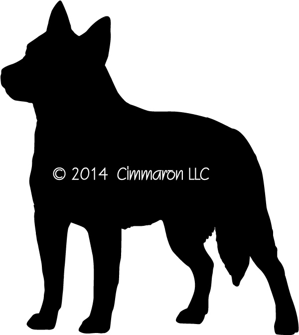 600x672 Australian Cattle Dog Silhouette