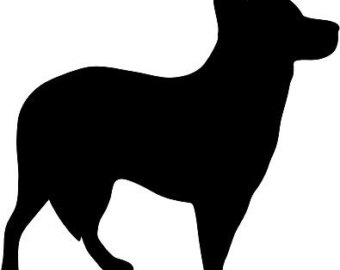 Cattle Dog Silhouette at GetDrawings | Free download