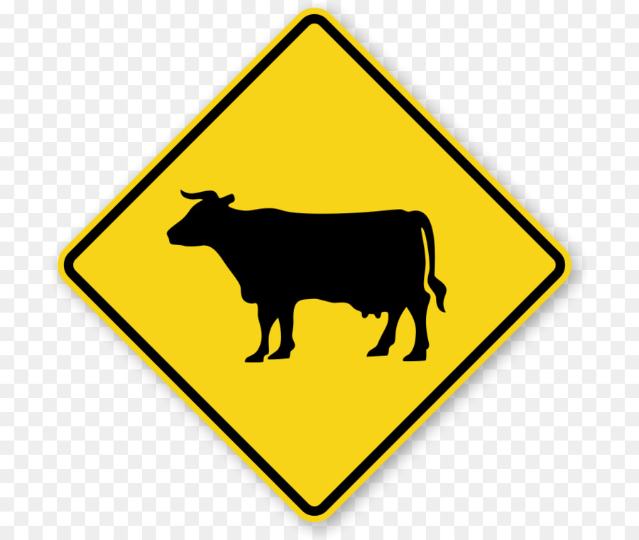 900x760 Cattle Pedestrian Crossing Warning Sign Traffic Sign