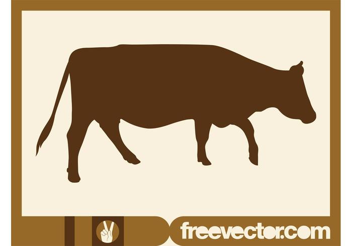 700x490 Walking Cow Silhouette