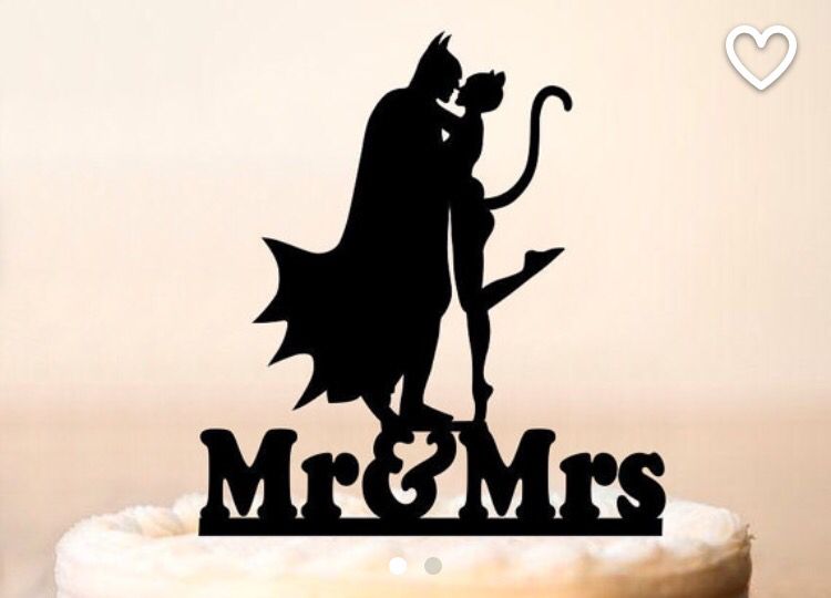 750x540 Batman And Catwoman Wedding Cakepper From P2topper On Etsy