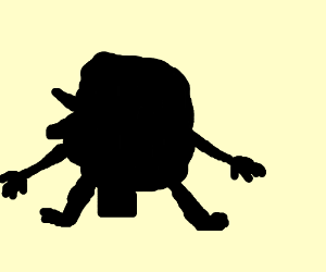 300x250 Caveman Spongebob Silhouette