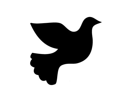 550x354 Dove Silhouette Vector Silhouettes Vector