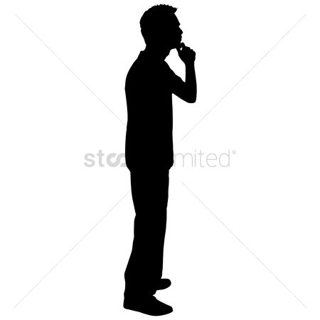450x450 Free Silhouette Talking Stock Vectors Stockunlimited