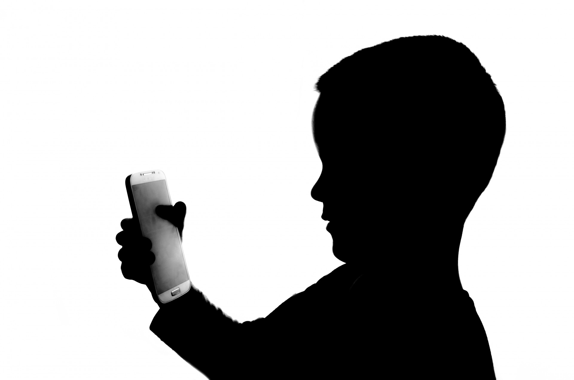 1920x1271 Silhouette Boy With Telephone Free Stock Photo