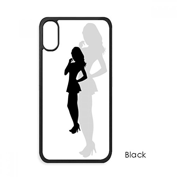 569x569 Hot Beautiful Woman Standing Silhouette For Iphone X