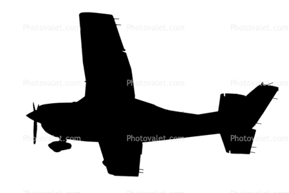 418x279 Cessna 182t Skylane Silhouette, Shape Images, Photography, Stock