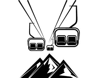 340x270 Ski Vector Art Etsy