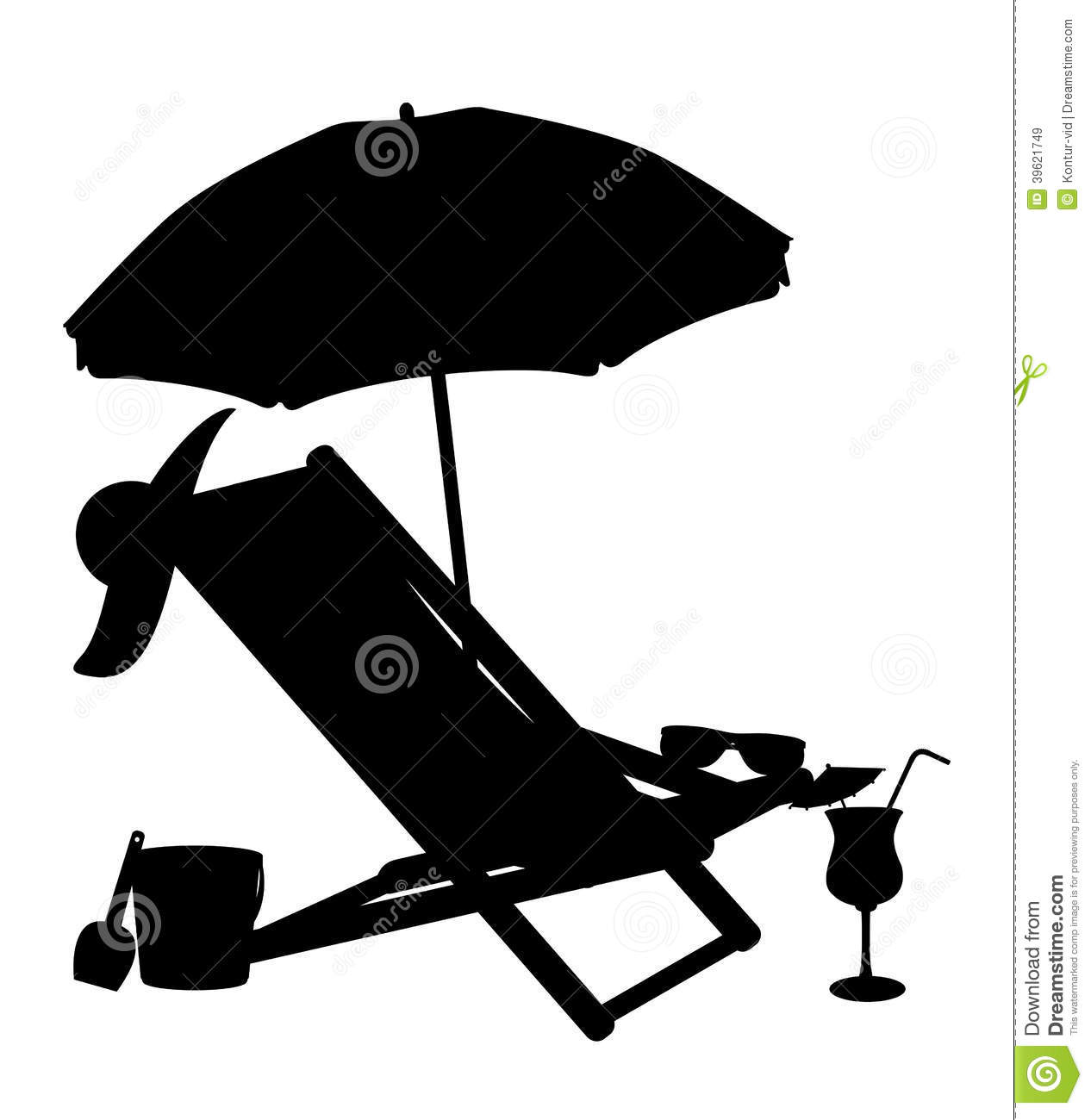 1266x1300 Beach Chair Silhouette Clipart