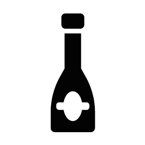 283x283 Champagne Bottle Silhouette Silhouette Of Champagne Bottle