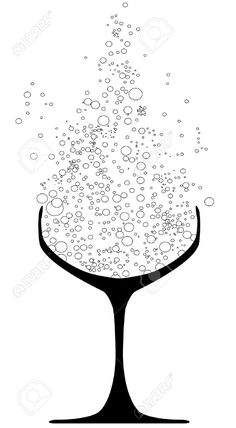 236x428 Champagne Line Art
