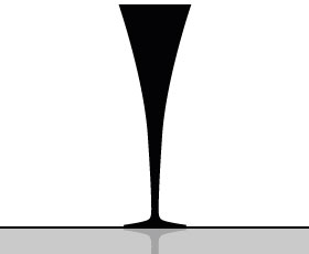 280x230 Champagne Flute Glass