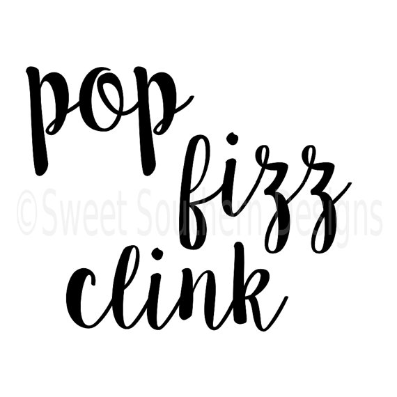 570x570 Pop Fizz Clink Bridal Champagne Glasses Label Svg Instant Download