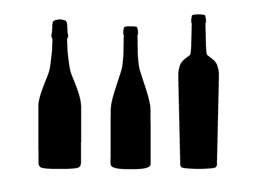 500x364 Bottle Clipart Silhouette 3092053