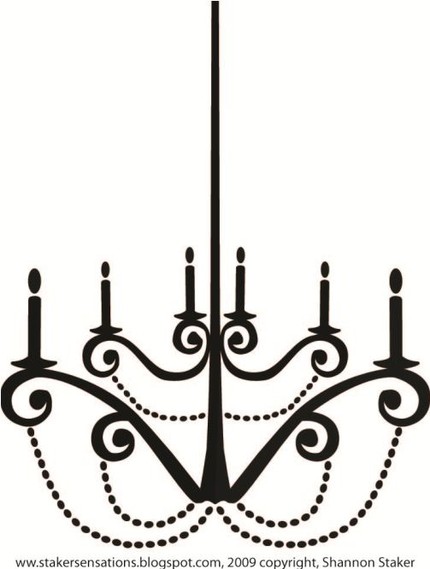 430x569 Simple Chandelier Silhouette Clipart Panda