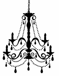 236x305 Downloadable Chandelier Vector Art Vinyl Wall Graphics That
