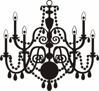 348x320 Lighting ~ Chandelier Clipart Vector Pencil And In Color