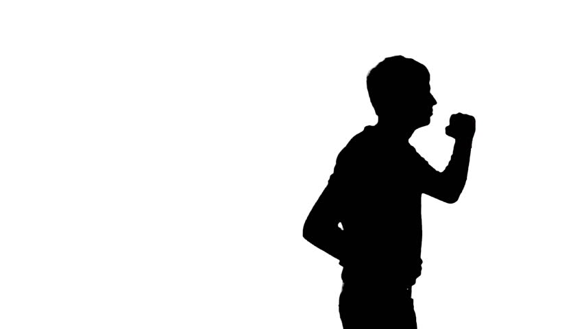 852x480 Dancing Man. Silhouette 1. Stock Footage Video 16898974 Shutterstock