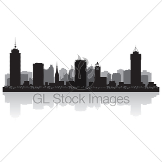 325x325 Edmonton Canada City Skyline Vector Silhouette Gl Stock Images