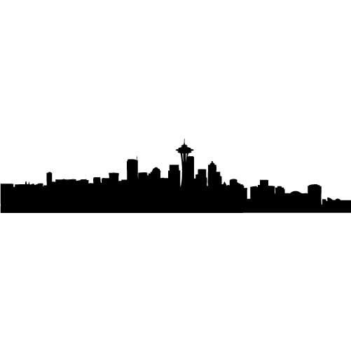 501x501 Seattle Skyline Silhouette Clip Art