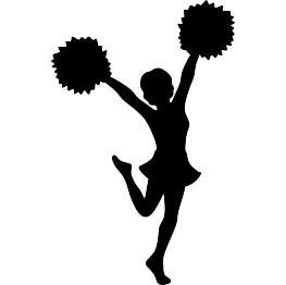 Cheer Flyer Silhouette at GetDrawings | Free download