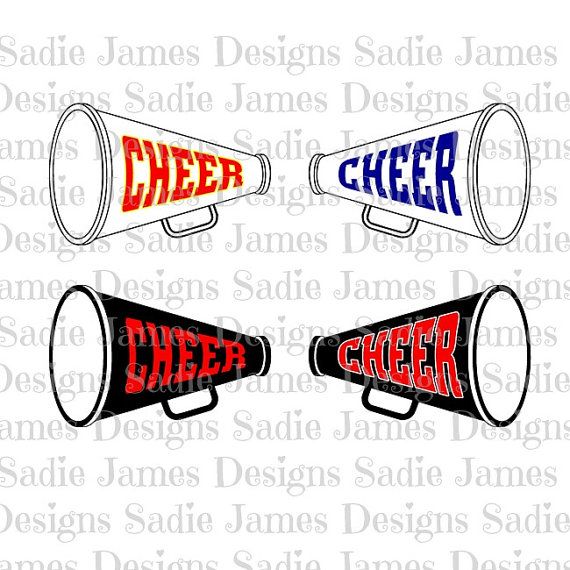 570x570 Cheer Megaphone Svg And Silhouette Studio Cutting File Instant
