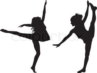 Cheer Stunts Silhouette