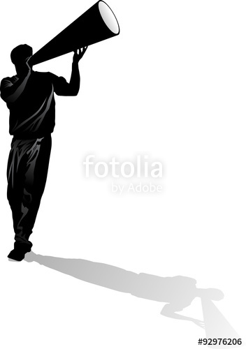 352x500 Cheerleader Silhouette Clipart