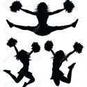 125x125 Best Cheer Jumps Silhouette Clipart Cheerleading Clip Art Drawing