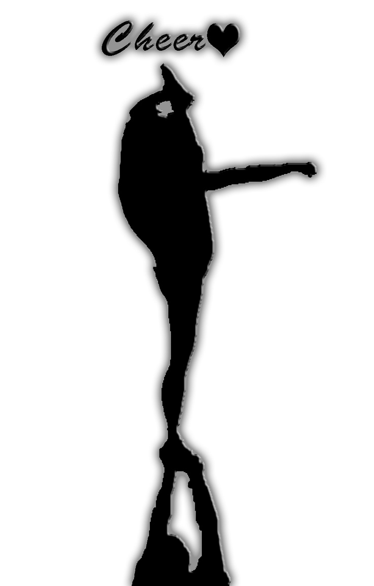 736x1152 Cheer Stunt Silhouette