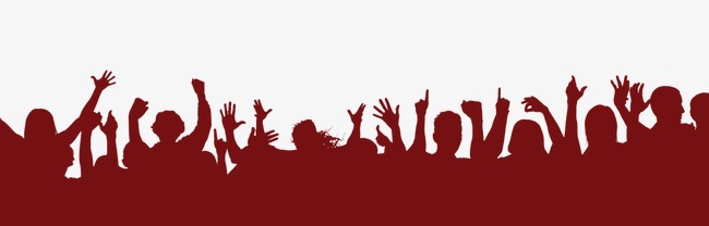 650x208 Silhouette Crowd, Creative Activities, Decorative Material, Sketch