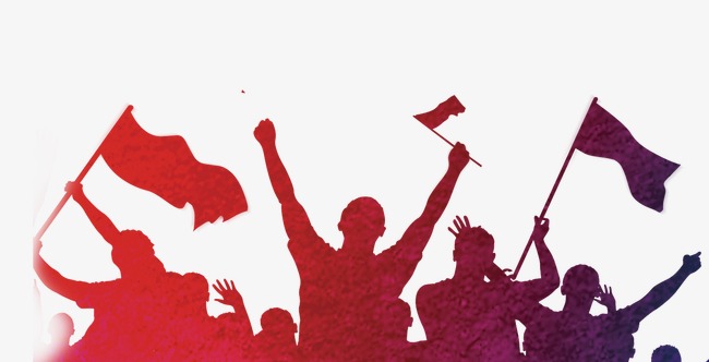 650x332 Cheers Color Silhouette, Cheer, Enthusiasm, Carnival Png Image