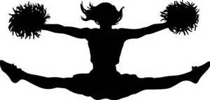 300x144 Cheerleader Silhouette Clip Art