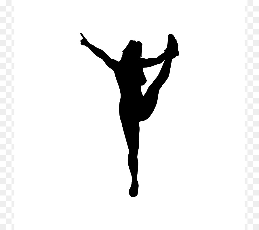 900x800 Silhouette Cheerleading Download Clip Art