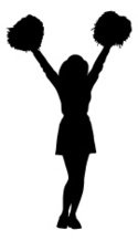 The best free Cheerleader silhouette images. Download from 484 free ...