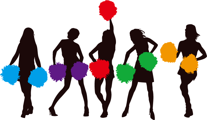 707x409 Cheerleading Cartoon Pom Pom Clip Art