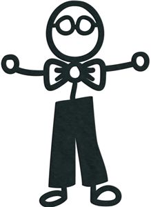 219x300 Silhouette Stick Figure Clipart