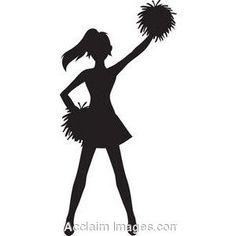 236x236 Free Cheer Sillohette Clip Art Black And White Cheerleader Clip
