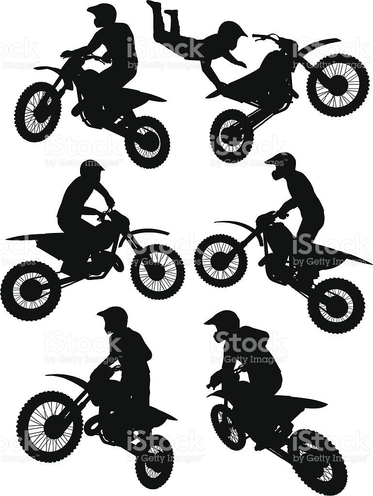 769x1024 Motocross Bikers Silhouettes. Motocross Riders, Free Silhouette