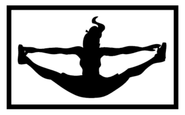 702x439 White Silhouette Toe Touch Clipart Collection