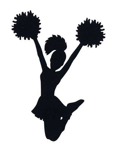 Cheerleaders Silhouette at GetDrawings | Free download