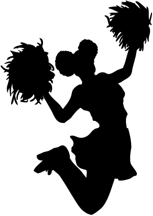 The best free Cheerleading silhouette images. Download from 251 free ...