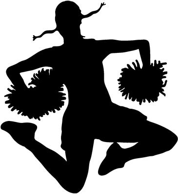 Cheerleading Jump Silhouette at GetDrawings | Free download