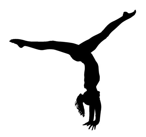 511x480 Cheerleading Tumble Silhouette