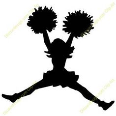 Cheerleading Silhouette Clip Art at GetDrawings | Free download