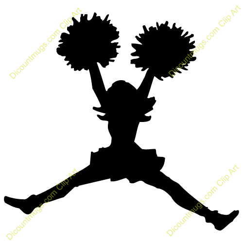 500x500 Clipart 14427 Cheerleader