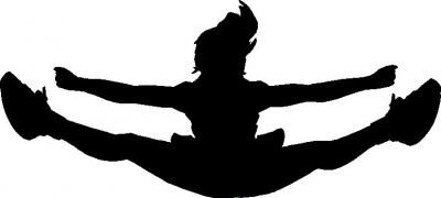 400x180 Free Download Cheer Toe Touch Clipart For Your Creation. Cameo