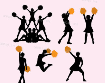340x270 Cheerleader Clip Art Etsy